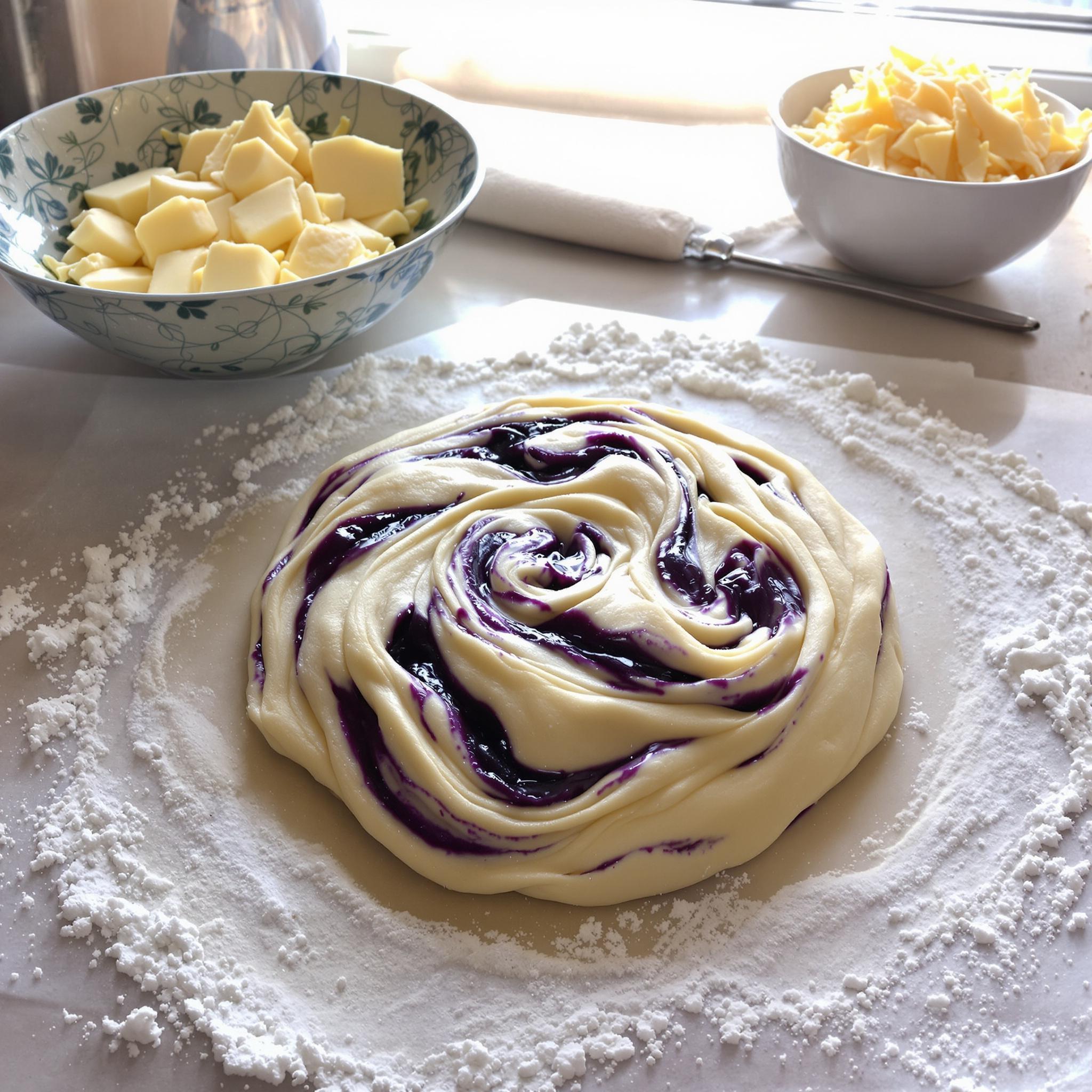 Filipino Ube Ensaymada