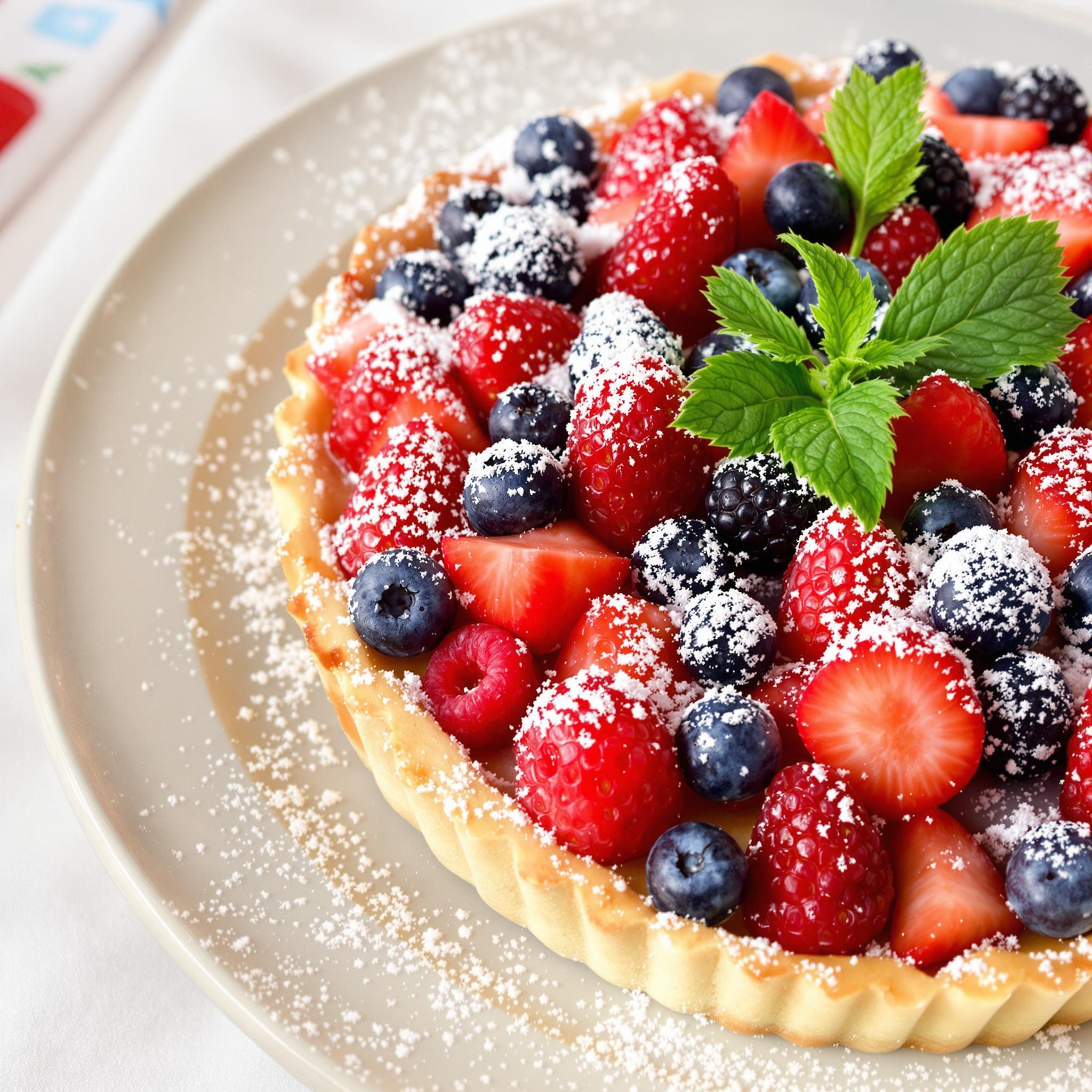 Fourth of July Berry Tart
