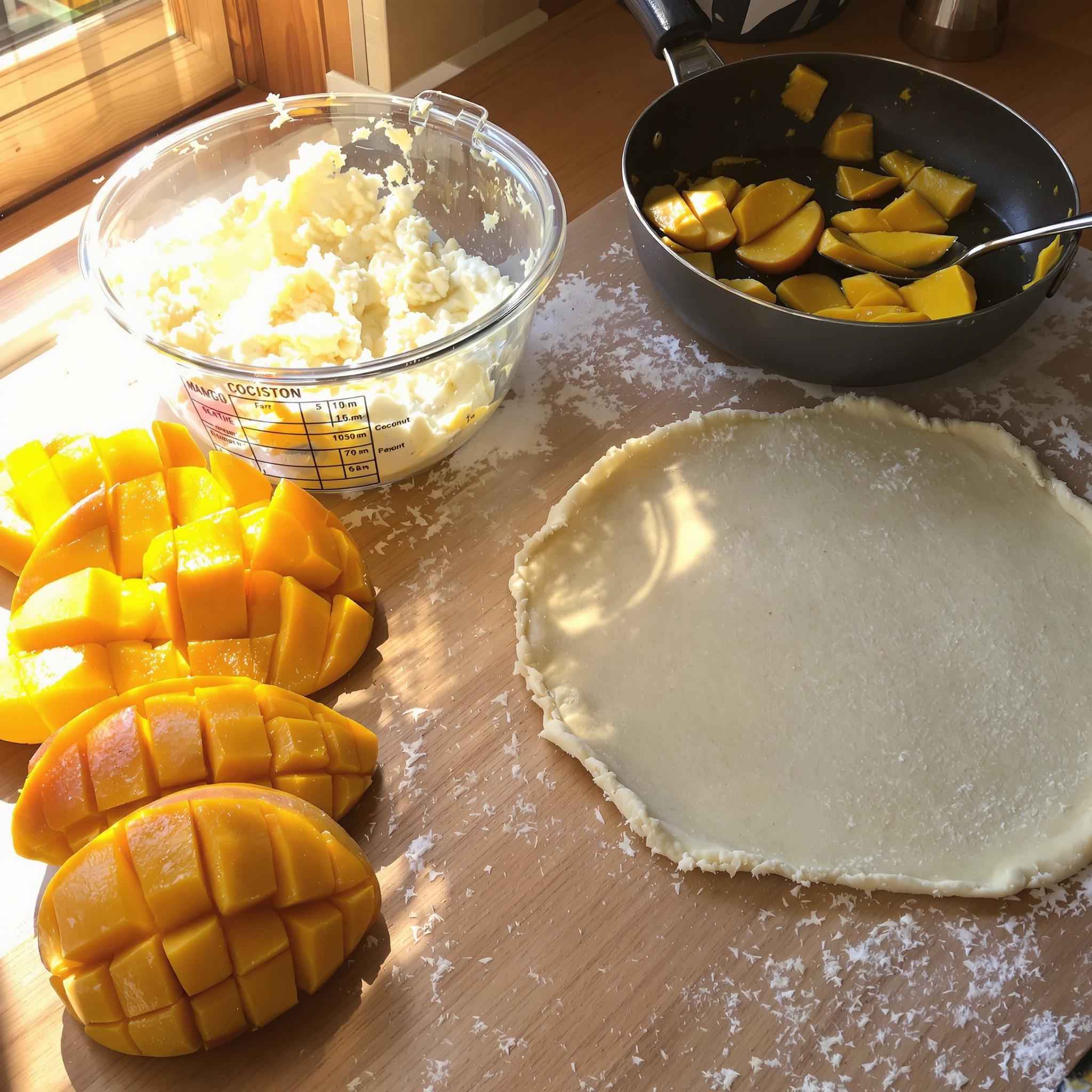 Mango Coconut Tart