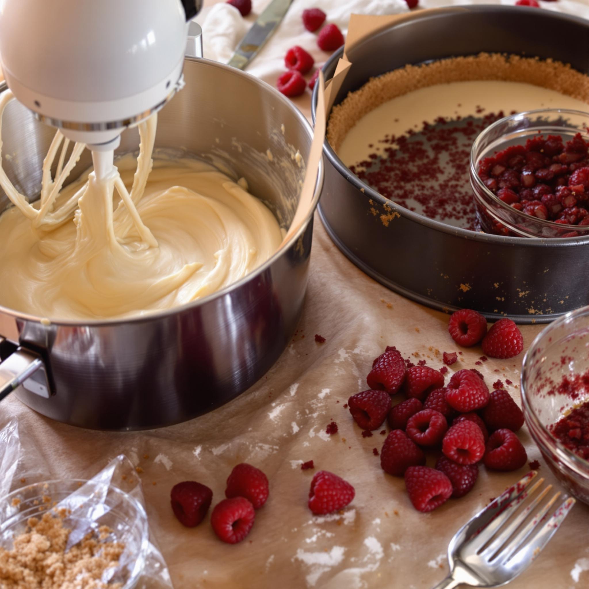 Vegan Raspberry Cheesecake