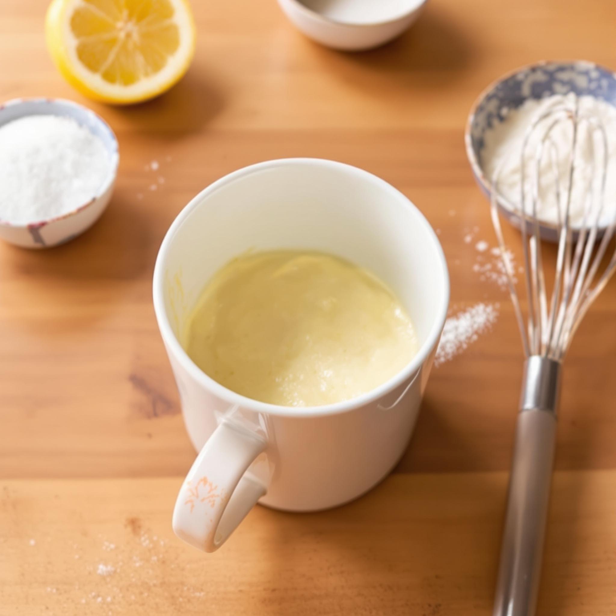 5-Minute Lemon Mug Cake