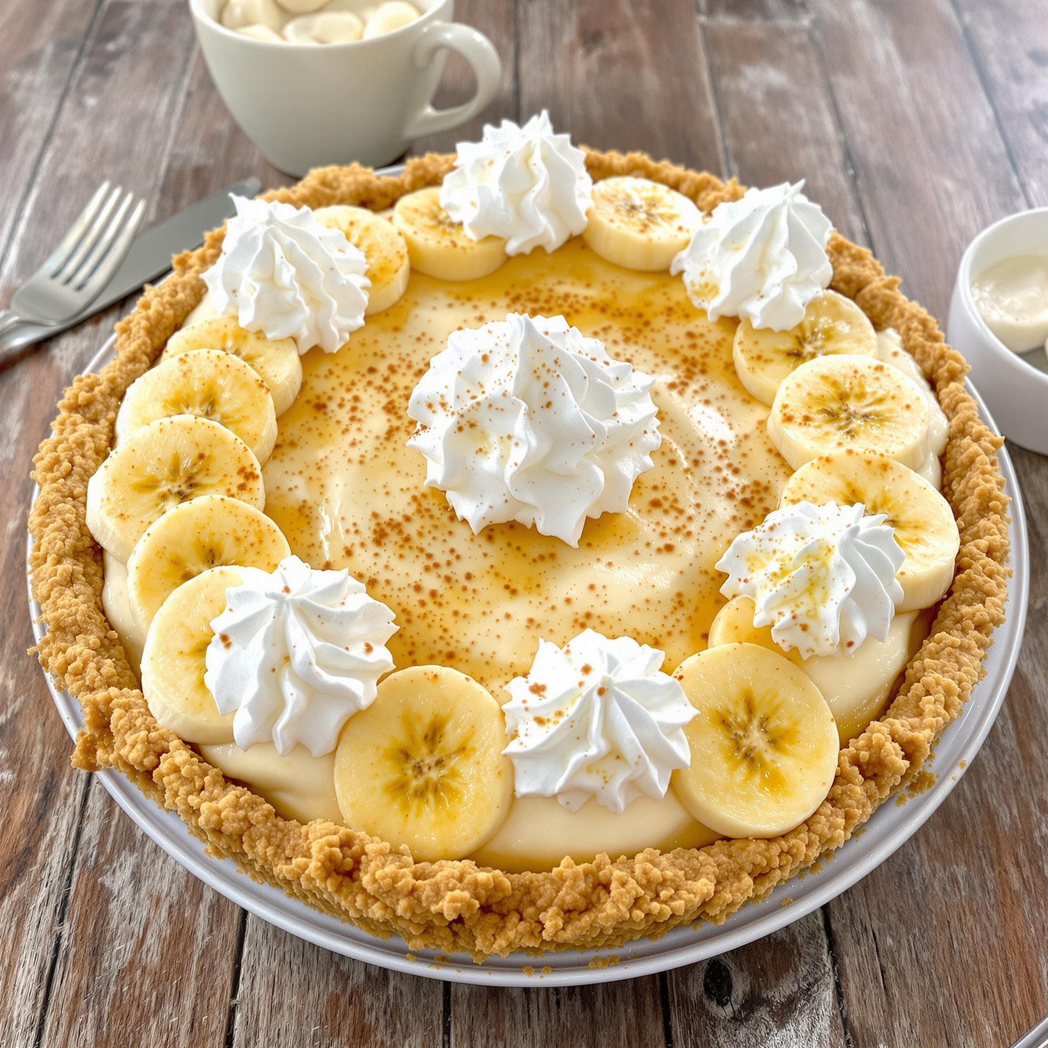 Banana Cream Pie (No-Bake)