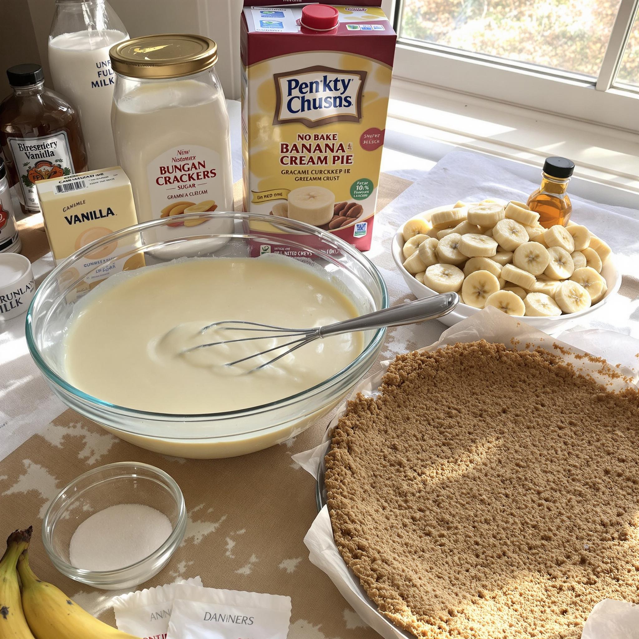 Banana Cream Pie (No-Bake)
