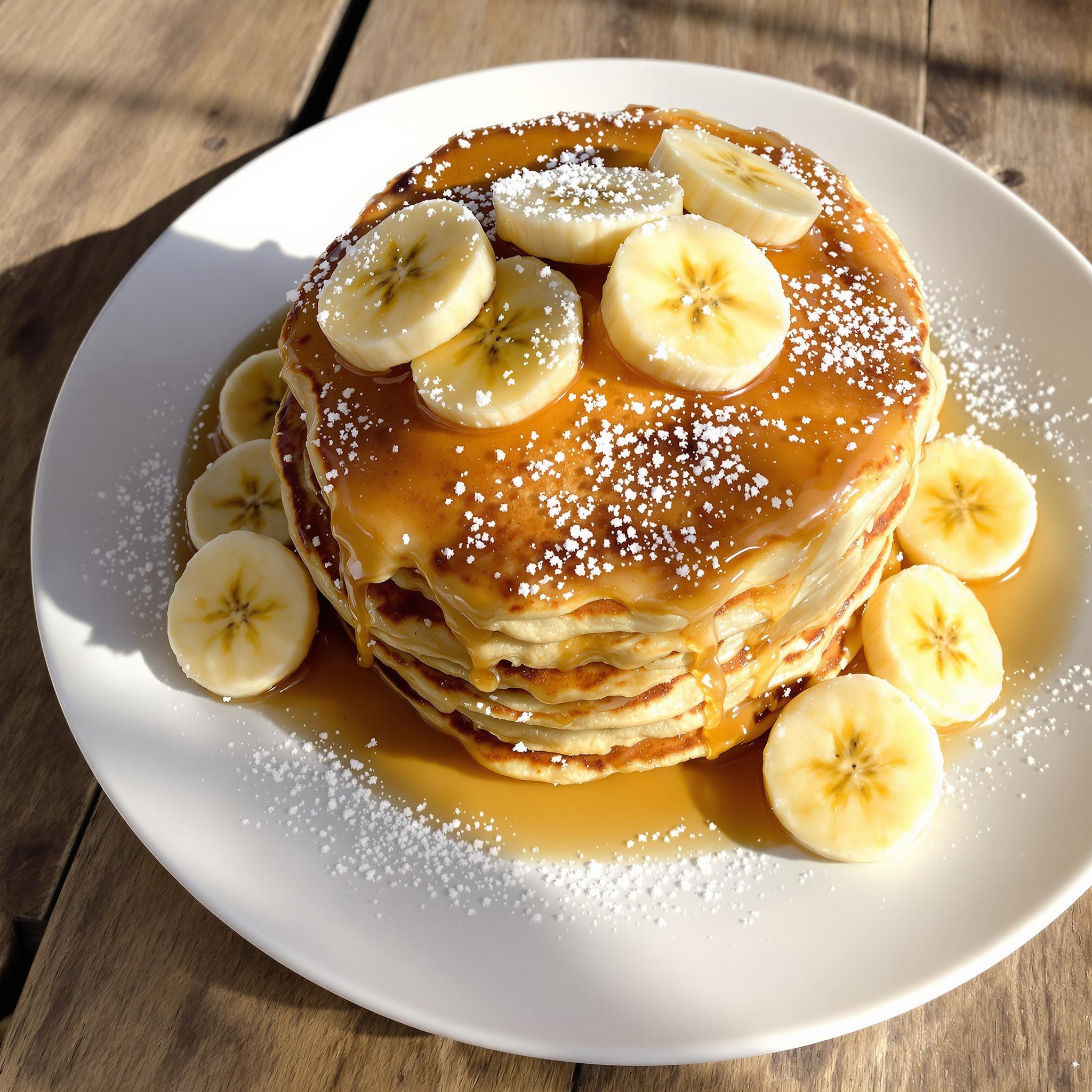 Banana Oatmeal Pancakes