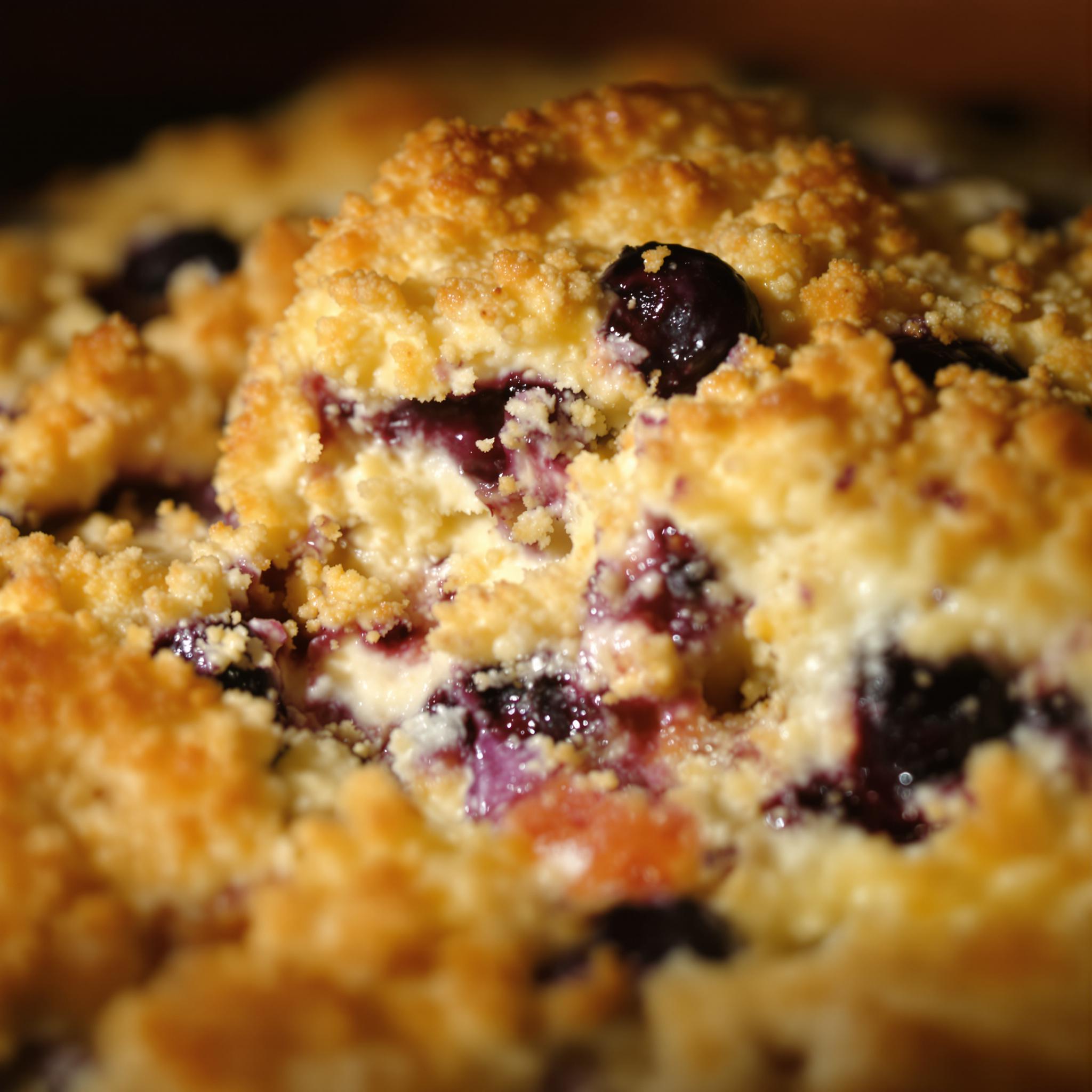 Blueberry cottage cheese breakfast bake