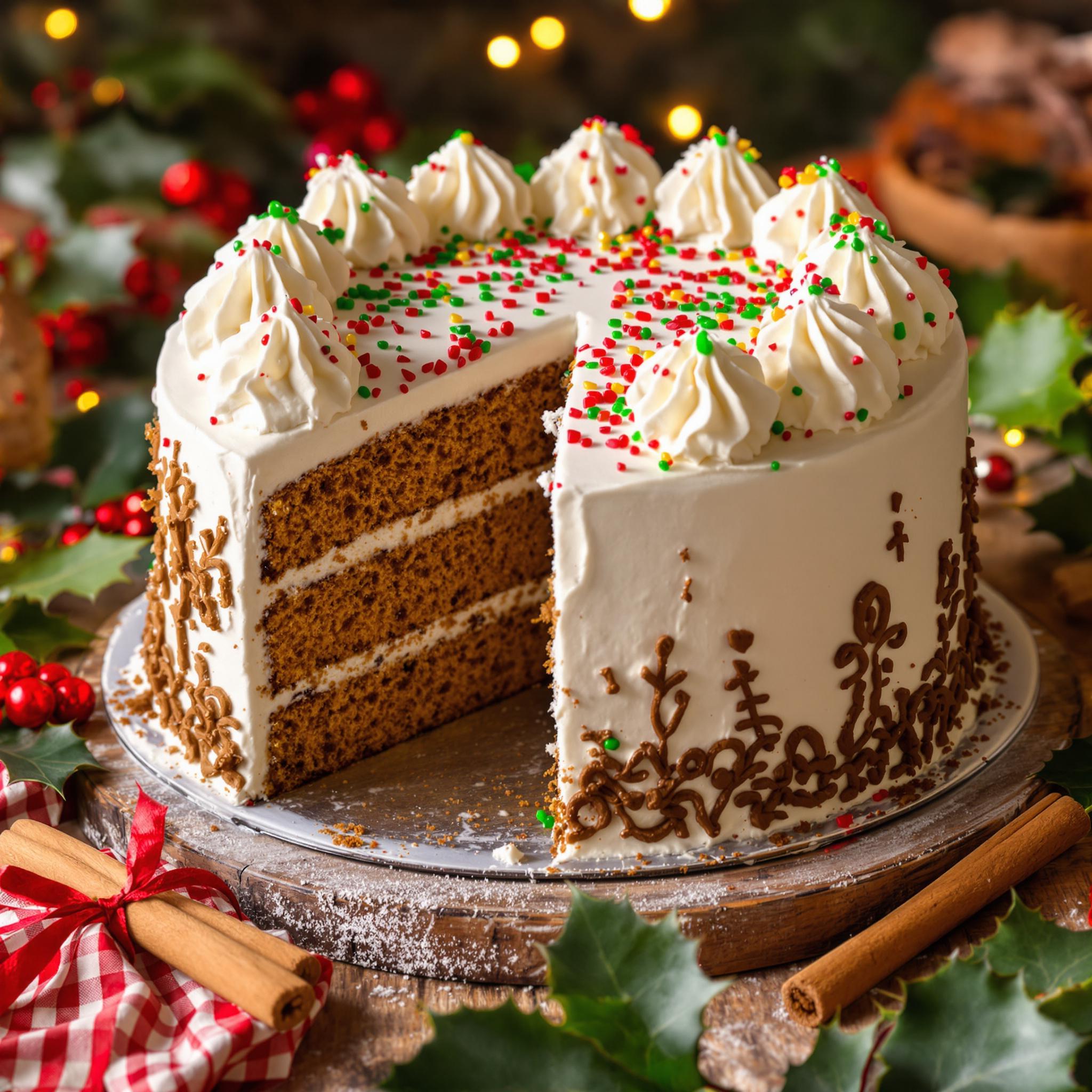 Christmas Gingerbread Cake