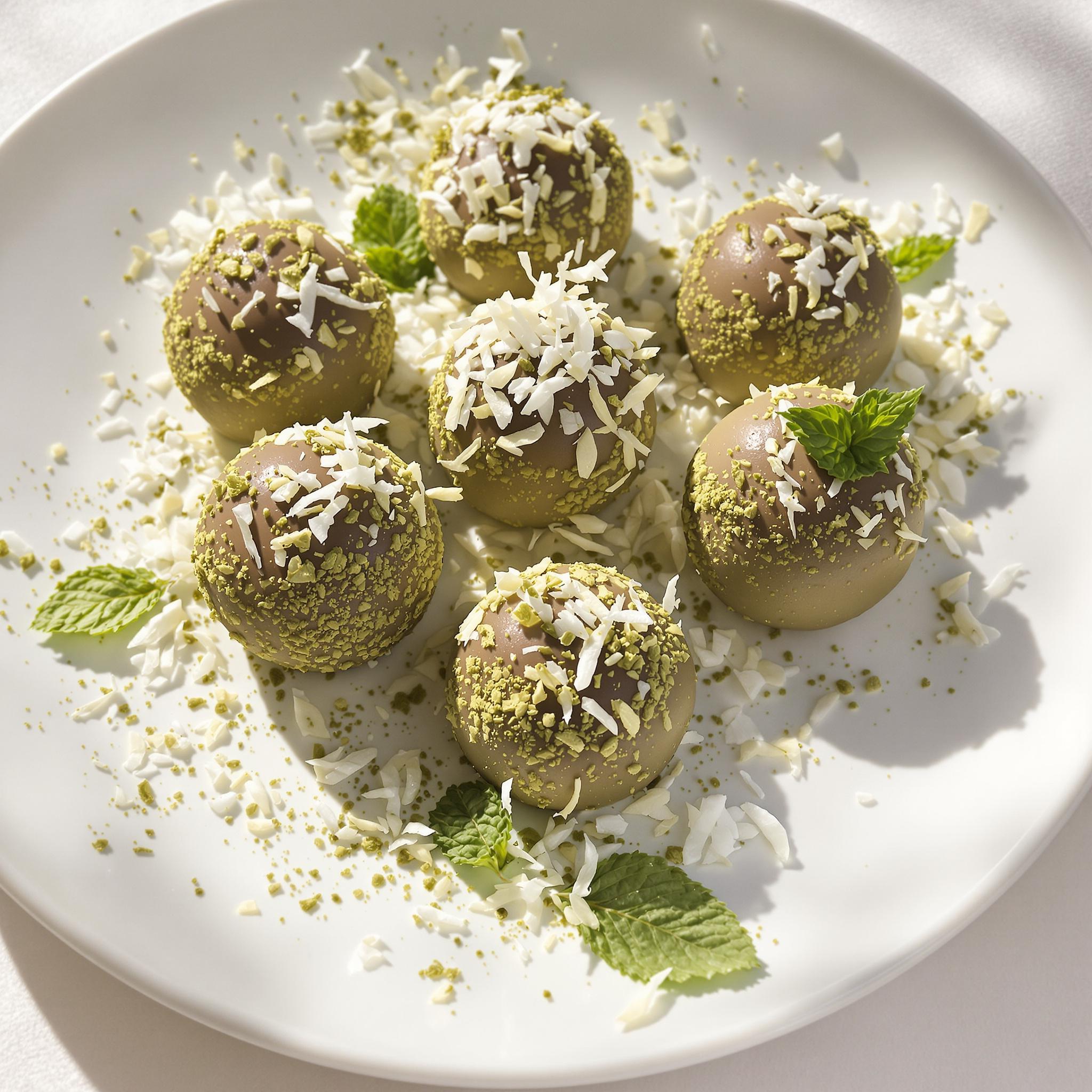 Coconut Matcha Truffles