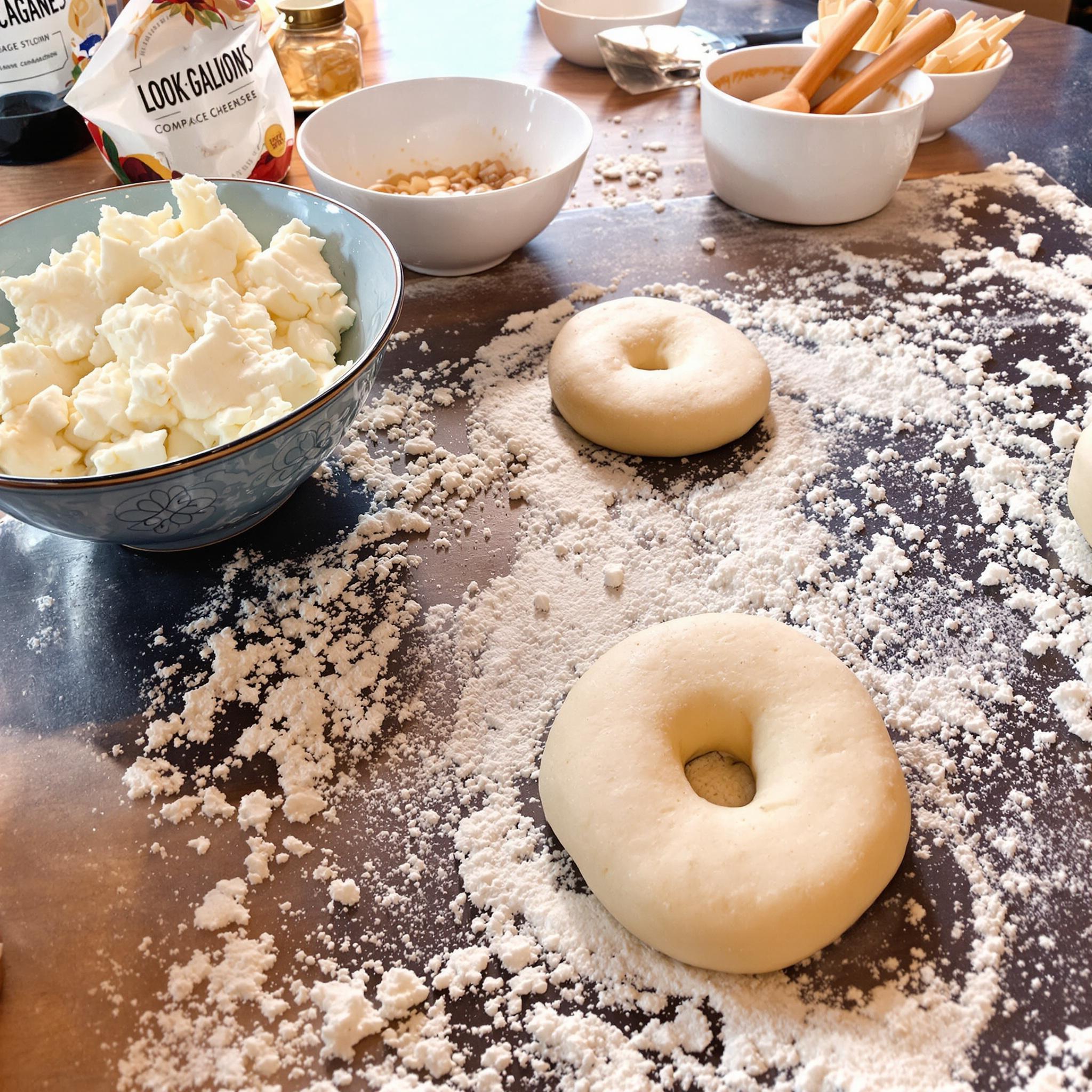 Cottage cheese bagels