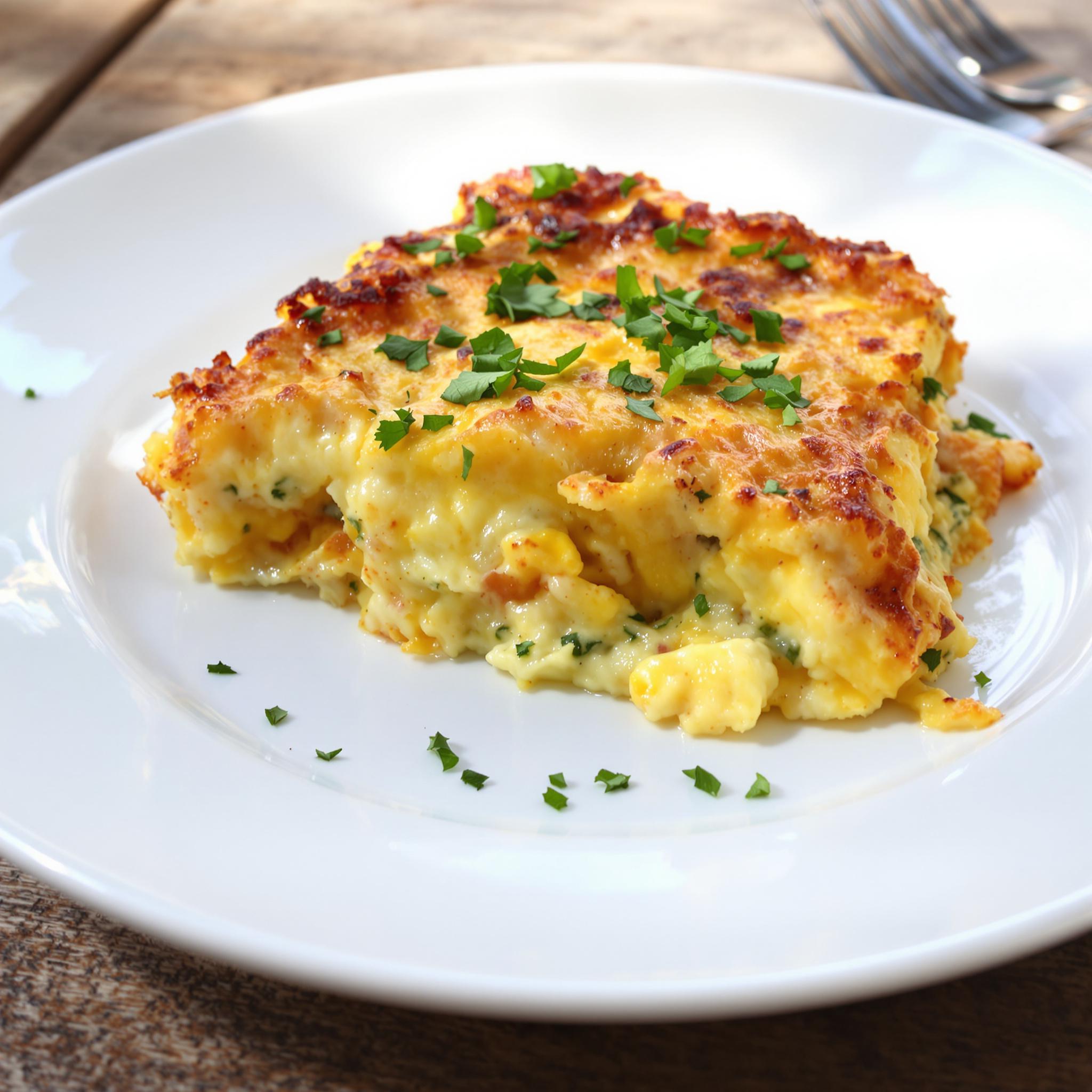Egg cottage cheese bake