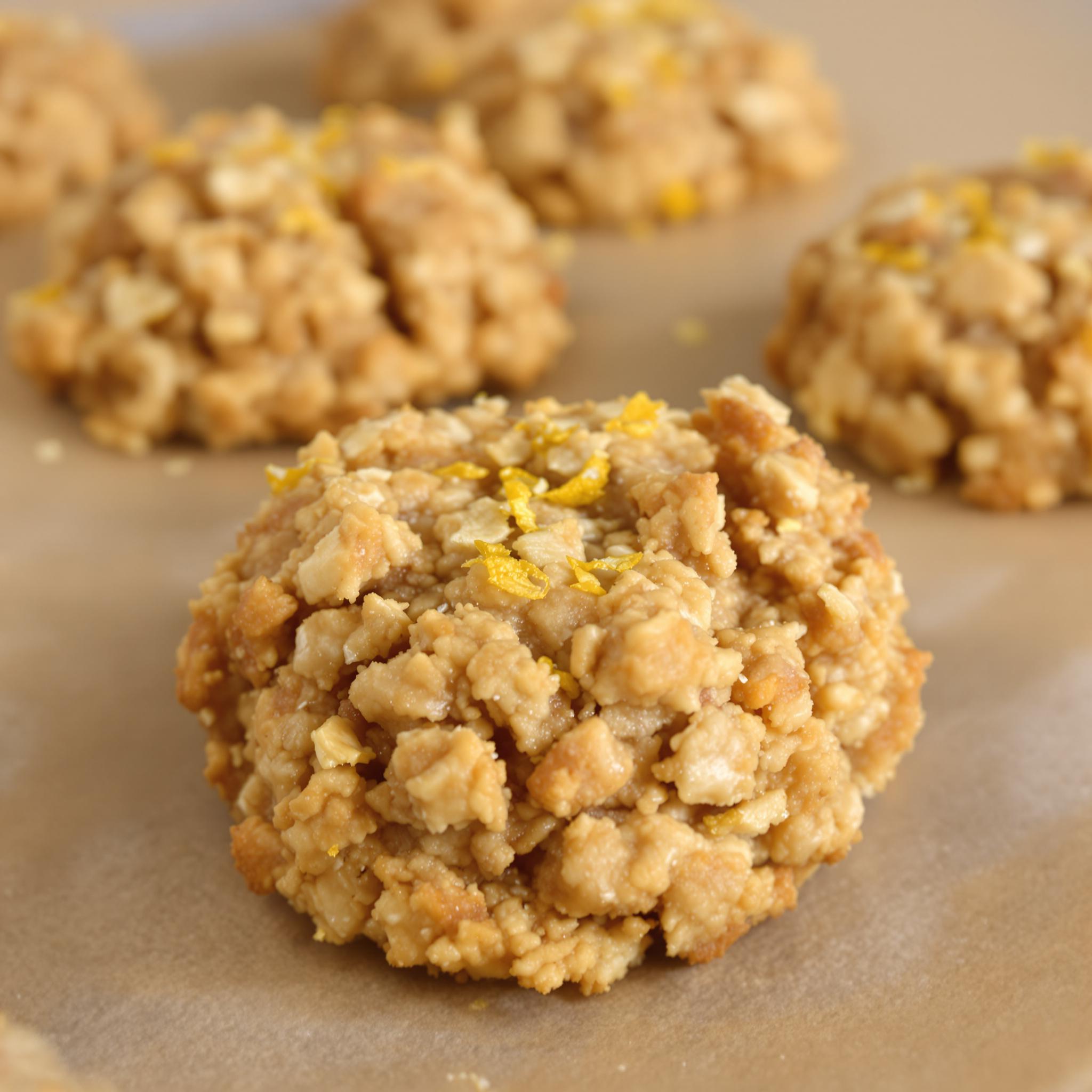 Lemon oatmeal no bake cookies