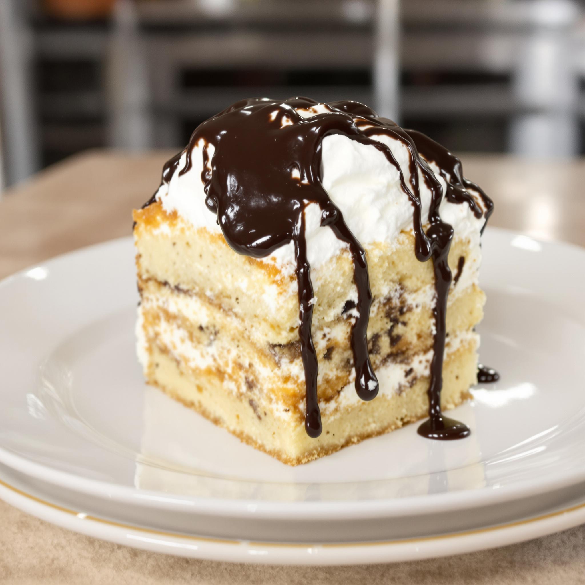 No bake banana split cake