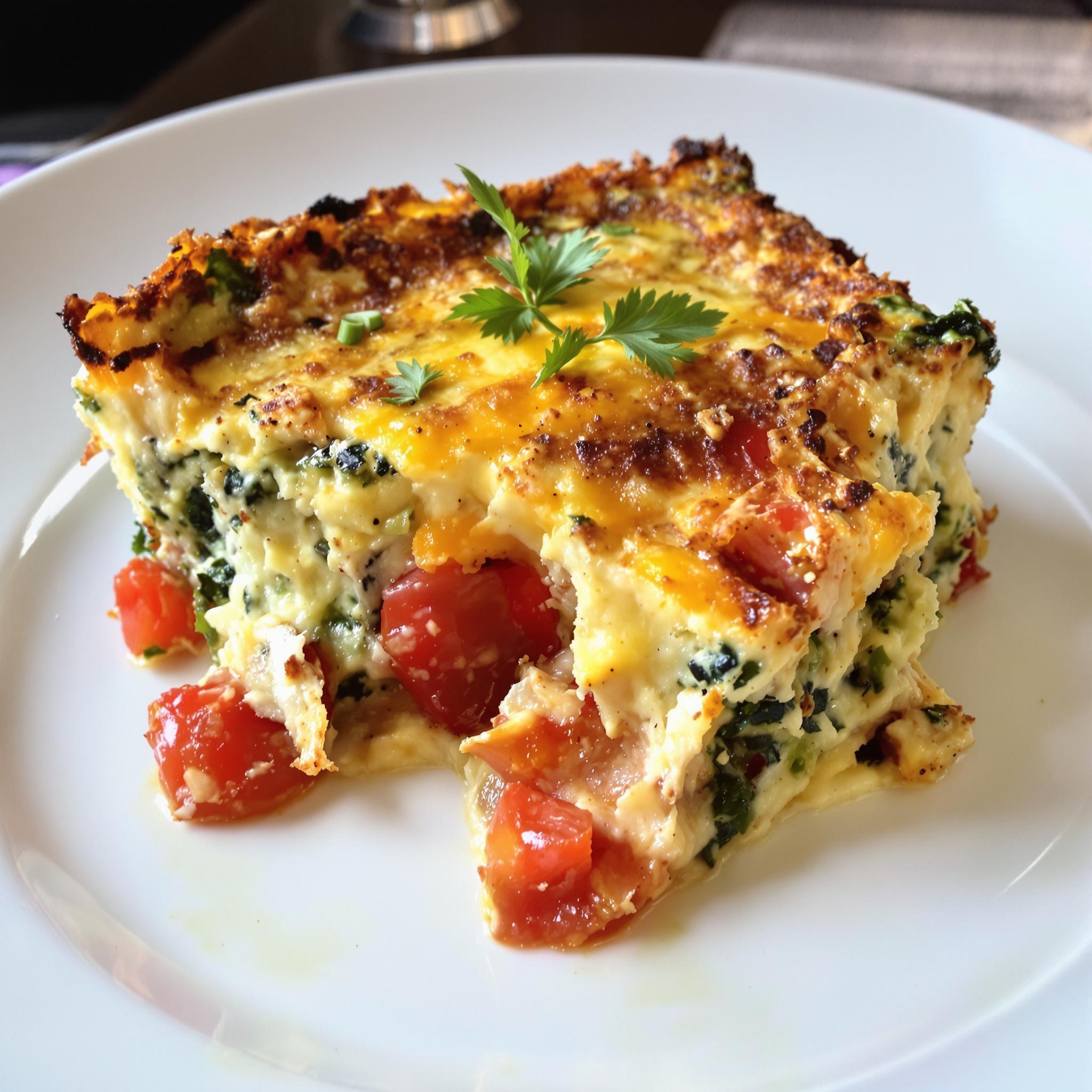 Veggie egg bake