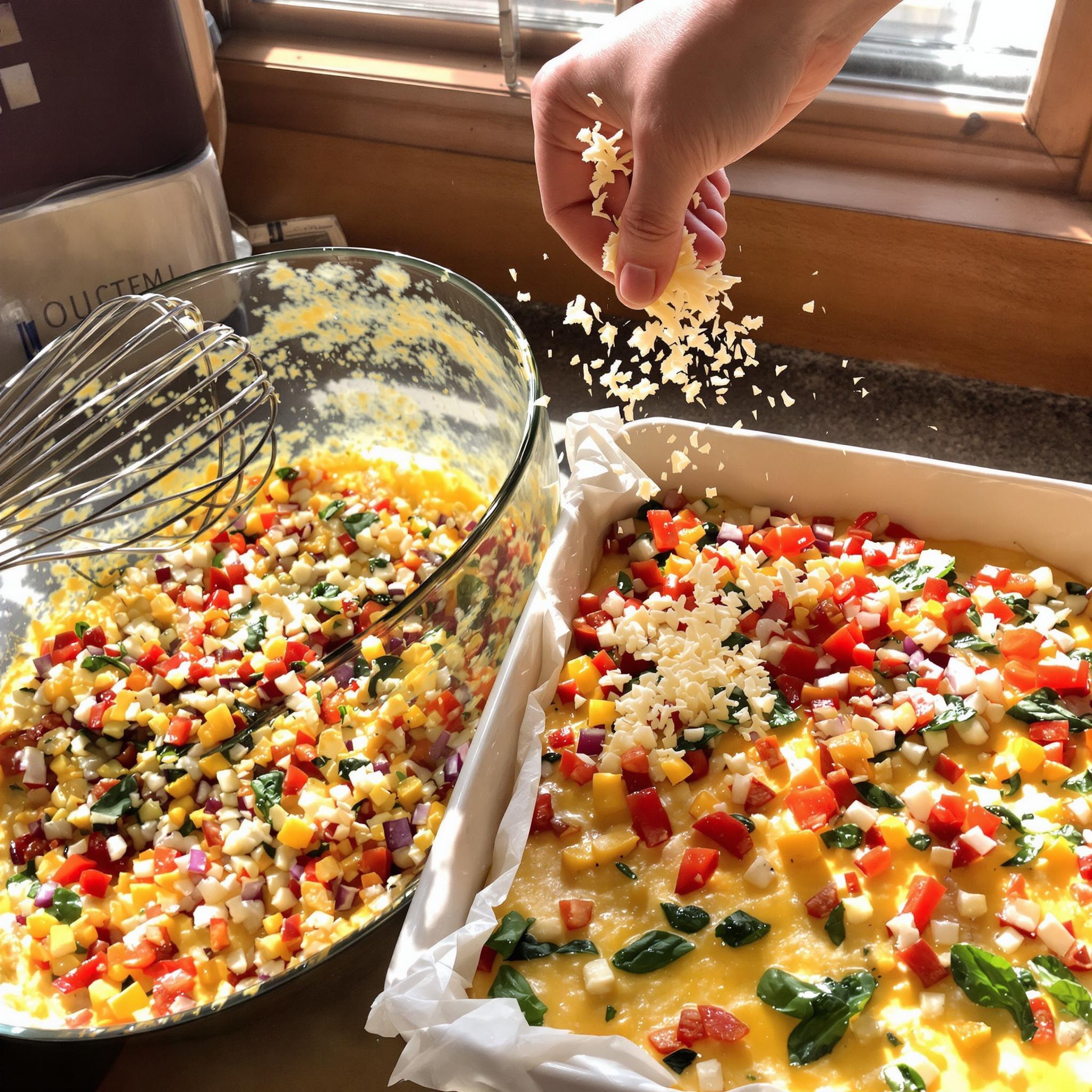 Veggie egg bake