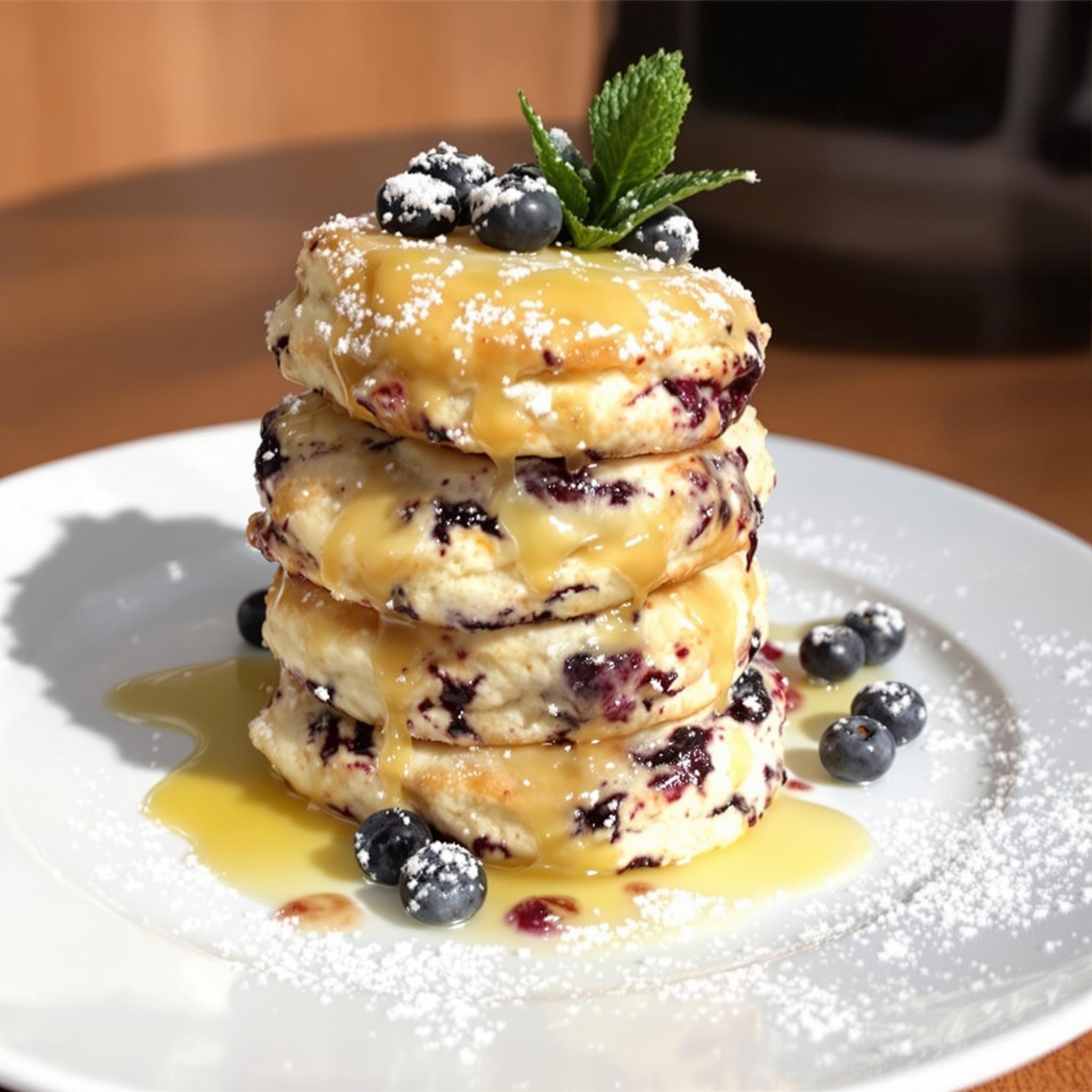 Blueberry butter swim biscuits