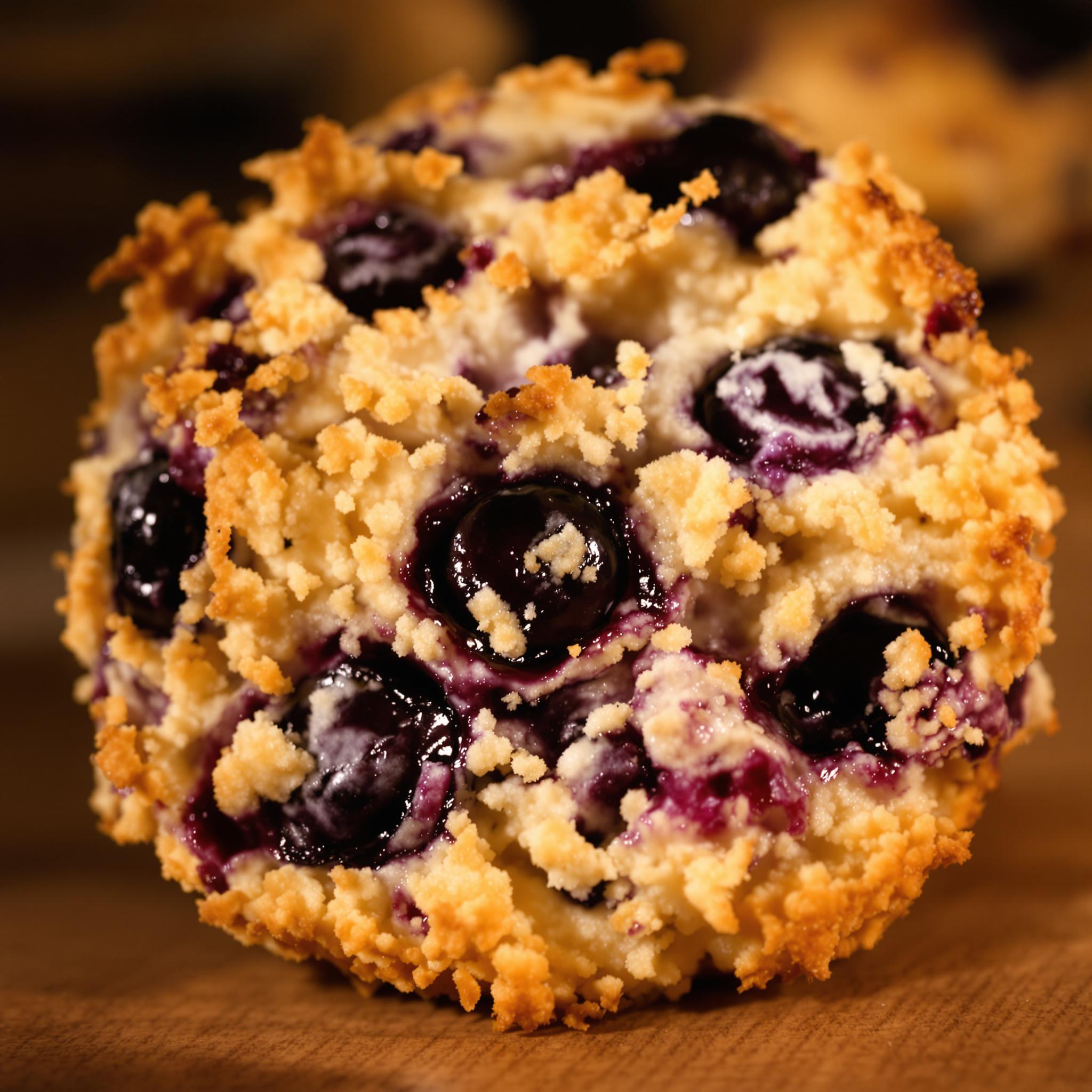 Blueberry butter swim biscuits