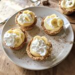 No bake mini banana cream pies