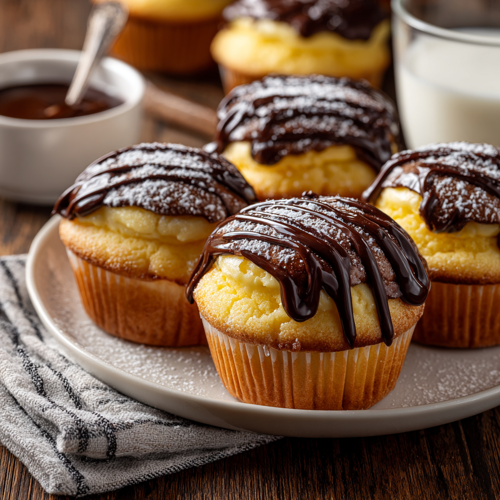 boston cream pie cupcakes recipe with cake mix