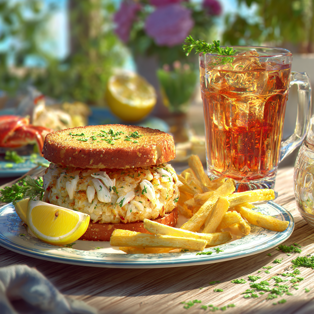 crab cake sandwich