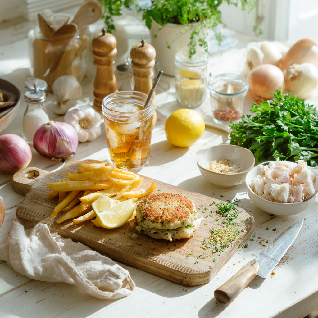 crab cake sandwich