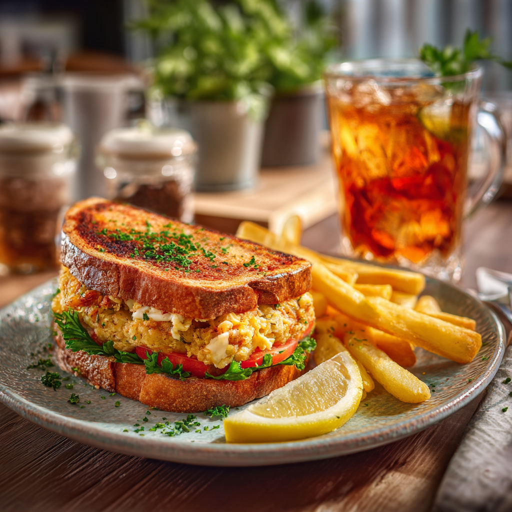 crab cake sandwich