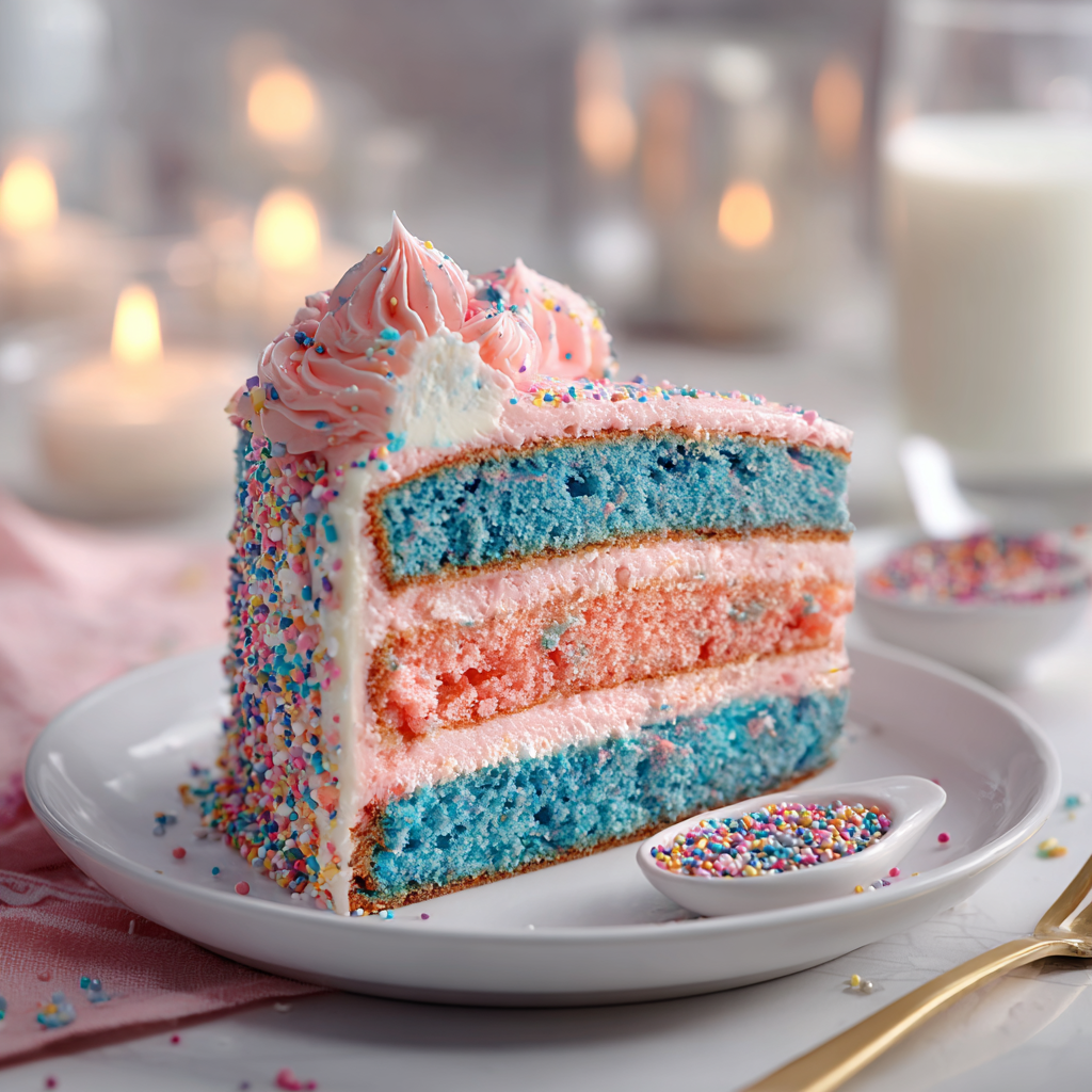 gender reveal cake
