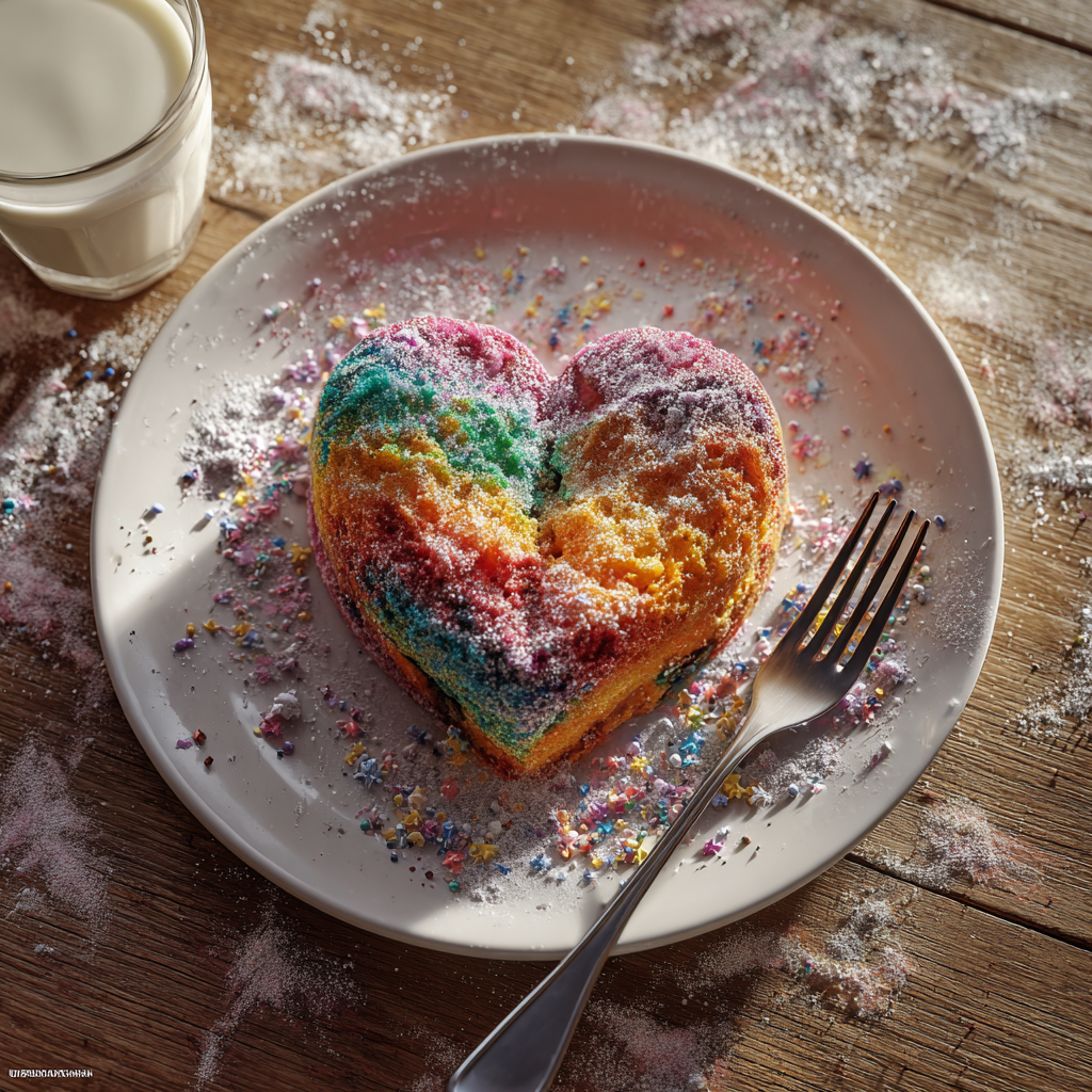 heart shaped cake