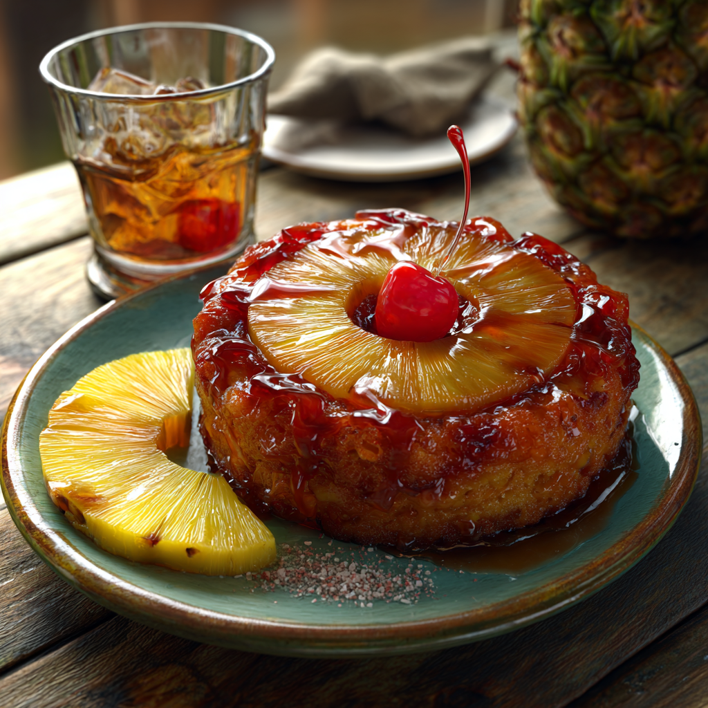 pineapple upside down cake shot