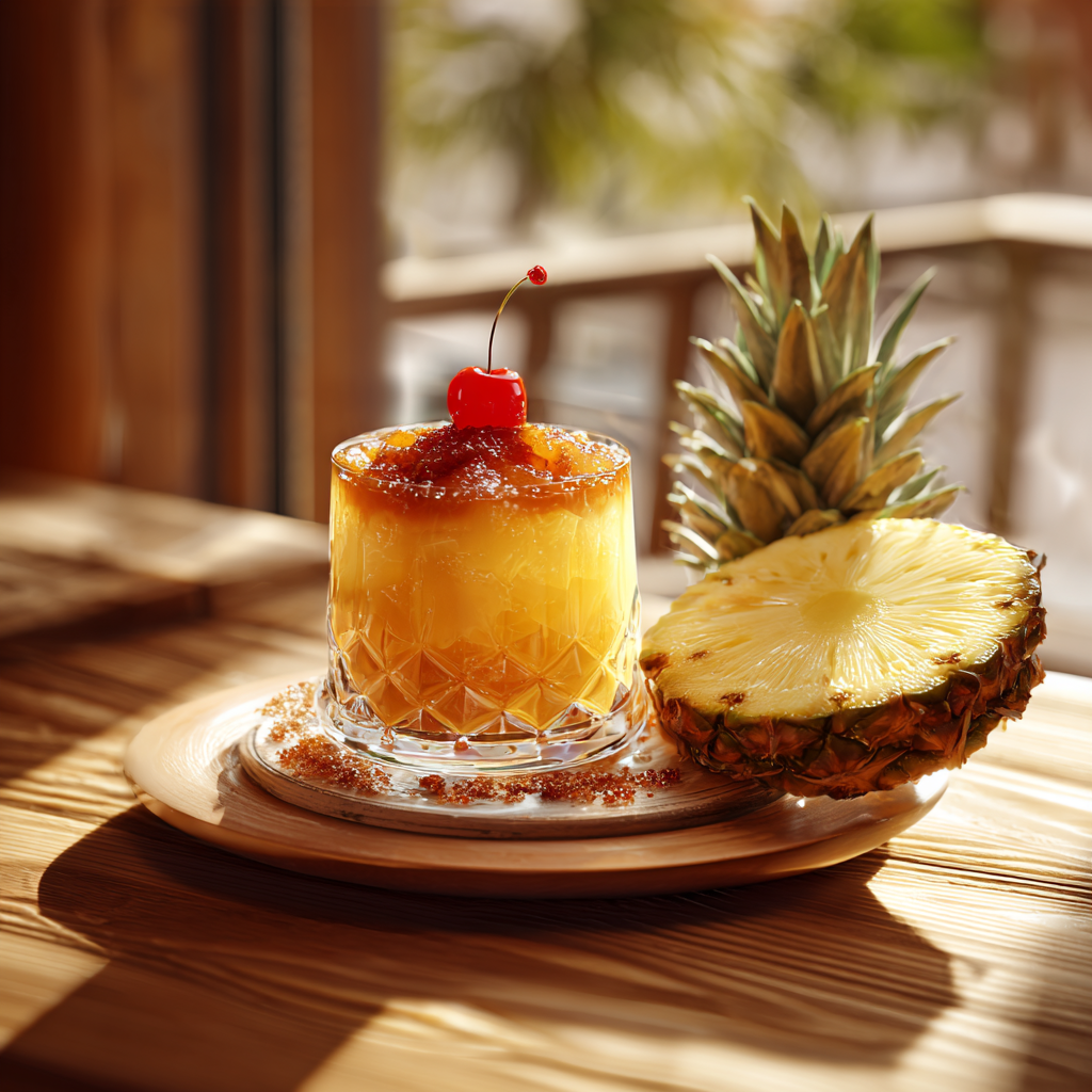 pineapple upside down cake shot
