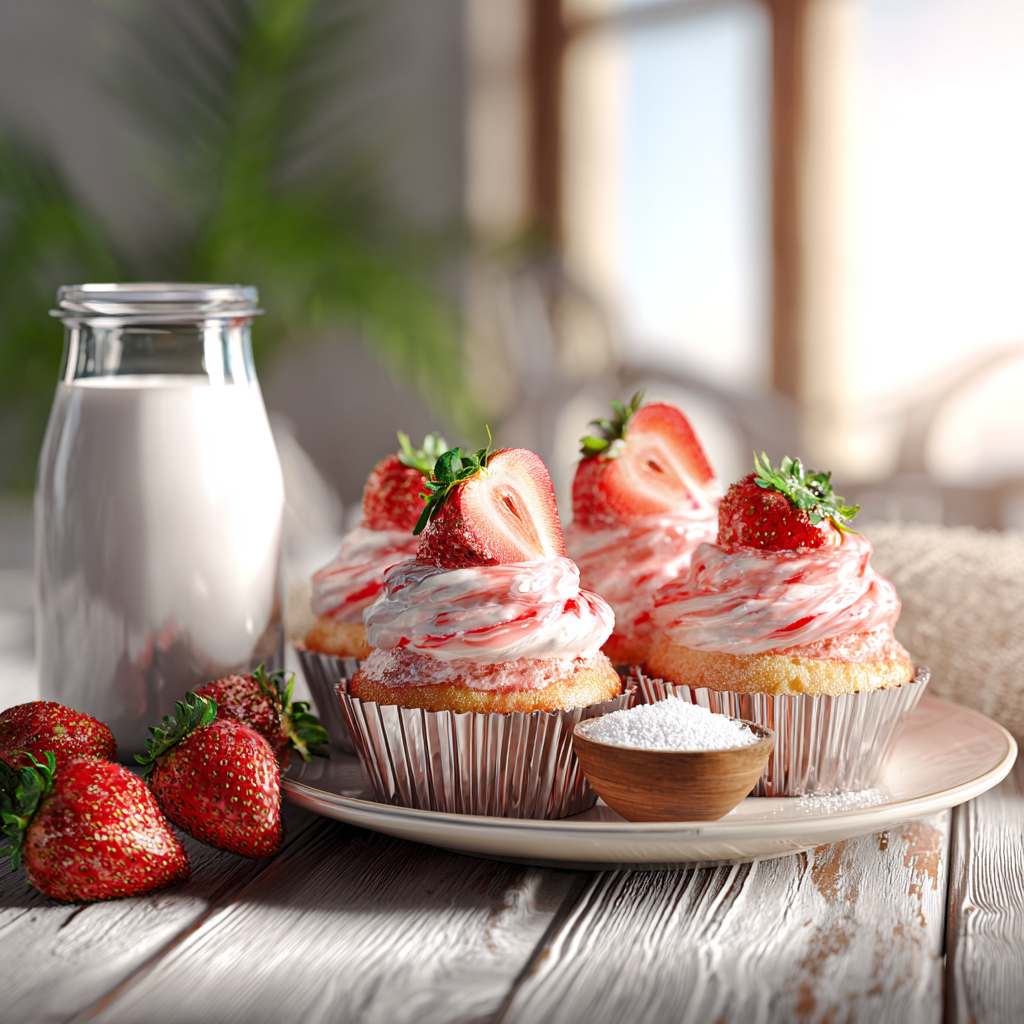 recipe for strawberry filled cupcakes