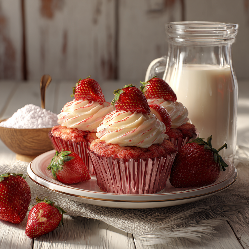 recipe for strawberry filled cupcakes