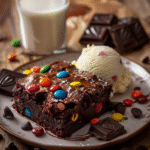 m and m chocolate brownie