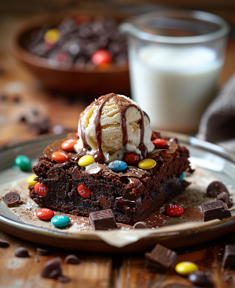 m and m chocolate brownie