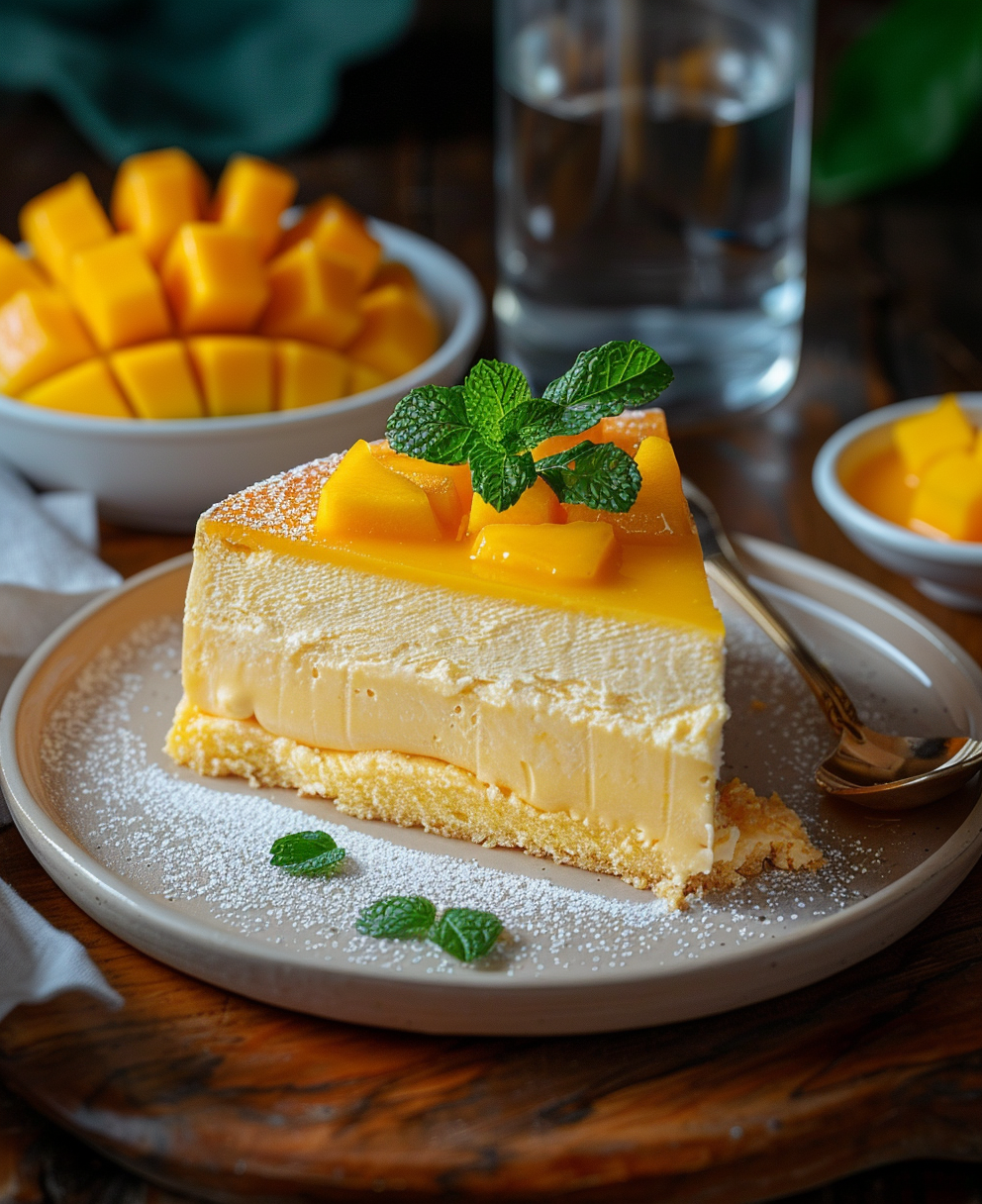 mango mousse cake