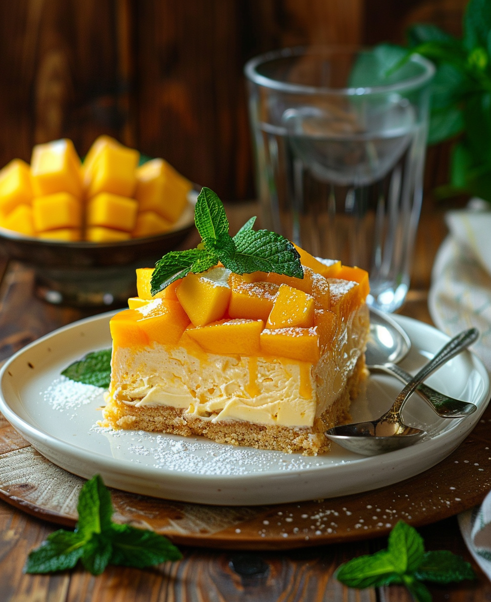 mango mousse cake