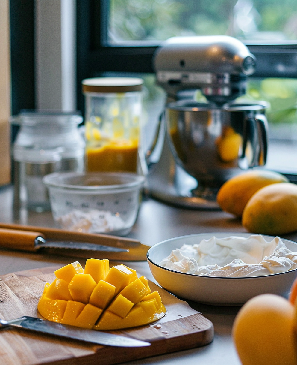 mango mousse cake