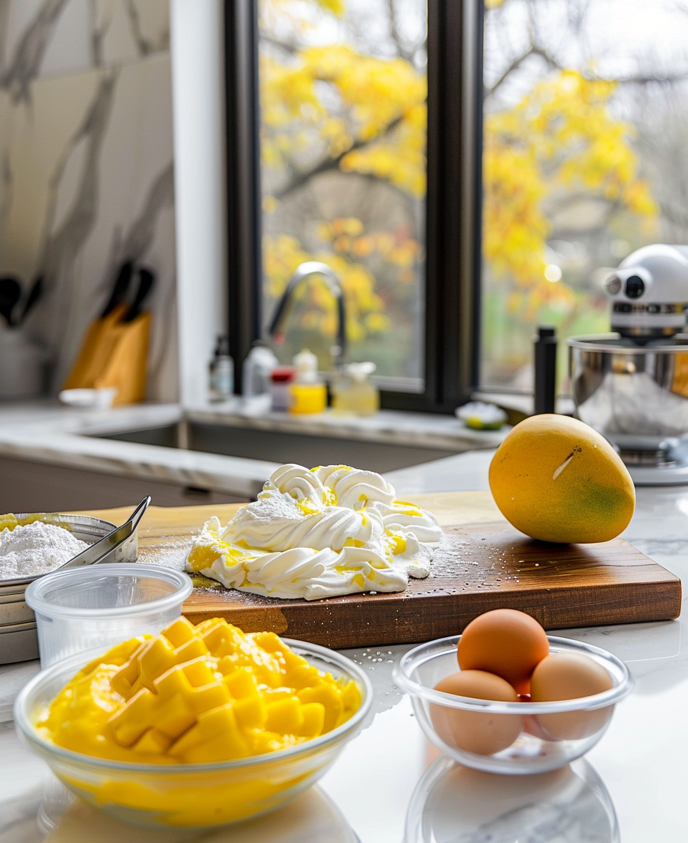 mango mousse cake