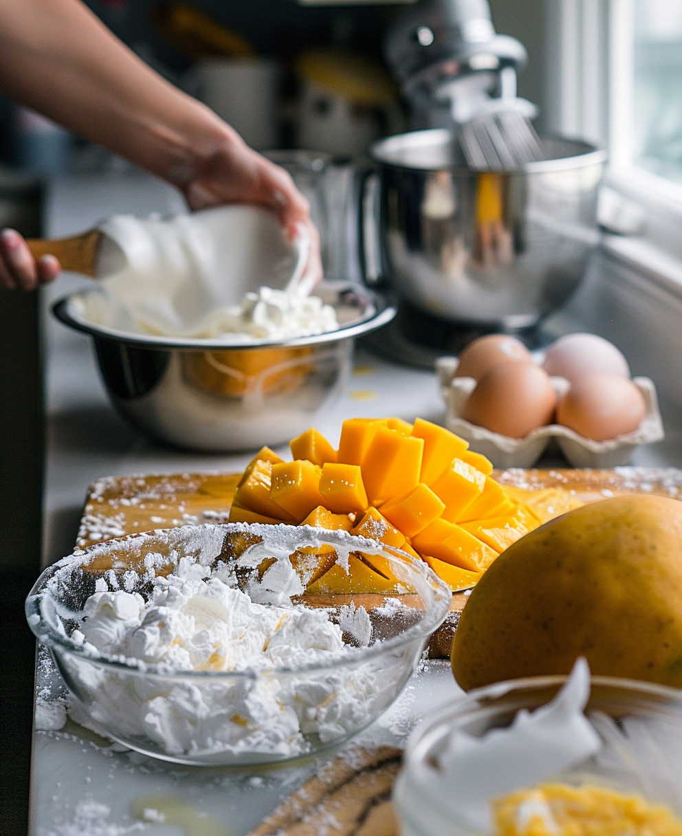 mango mousse cake