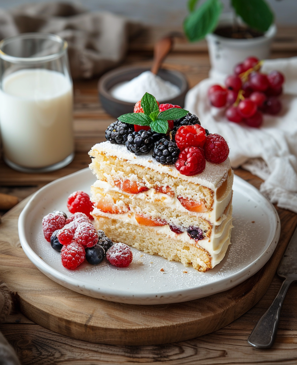 naked wedding cake