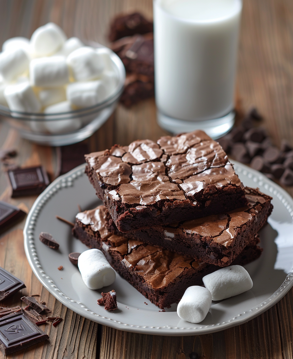 s'mores brownies