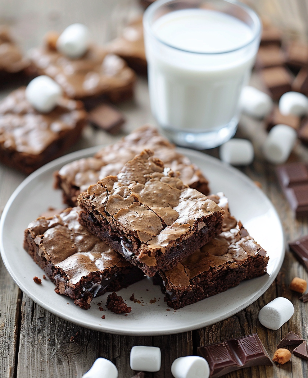 s'mores brownies