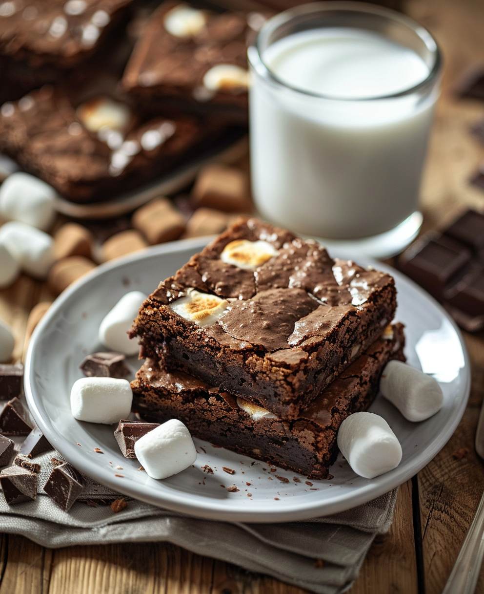 s'mores brownies