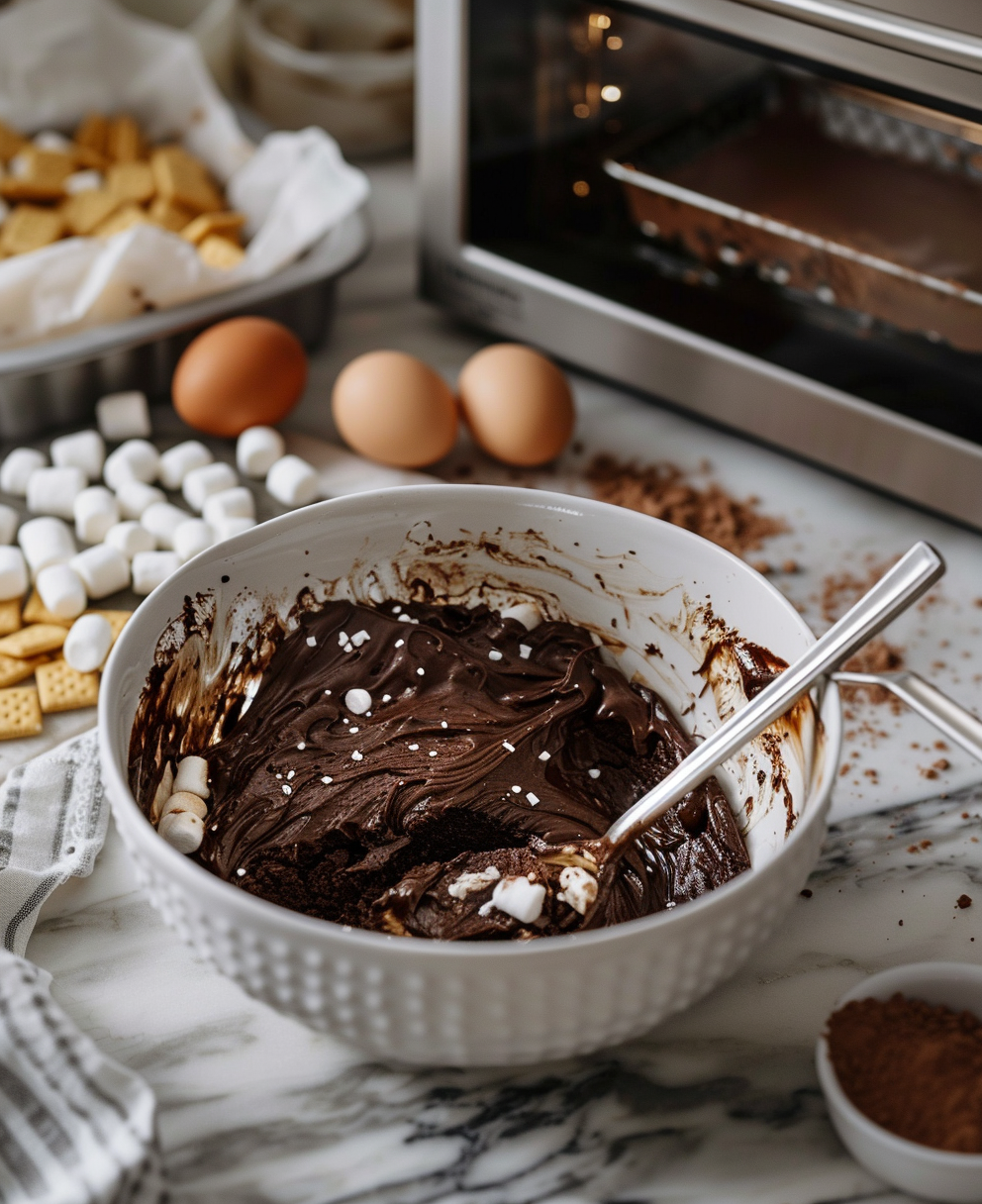 s'mores brownies