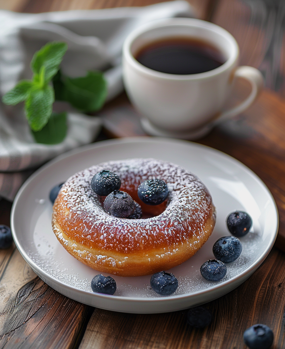 blueberry cake donut