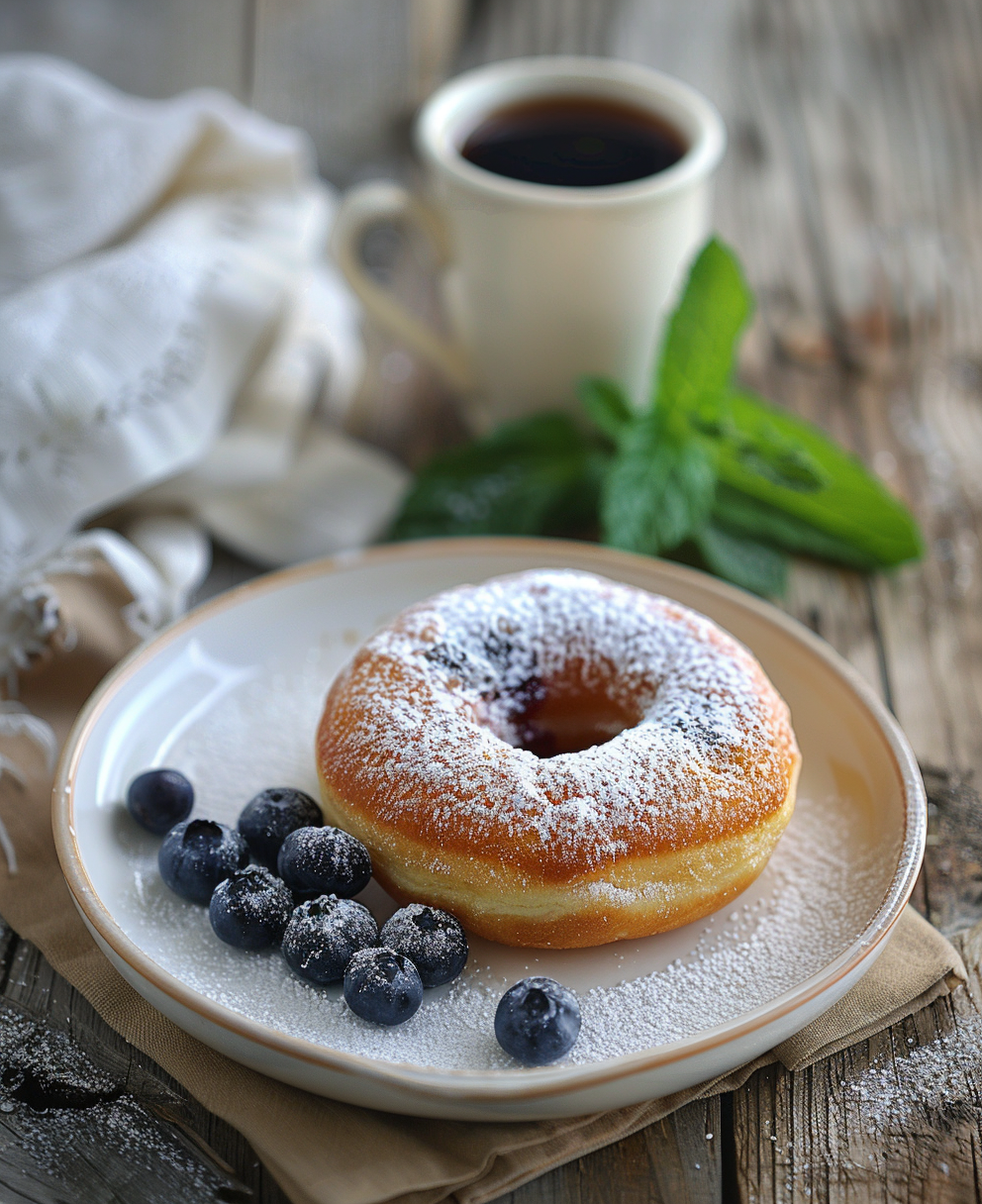 blueberry cake donut