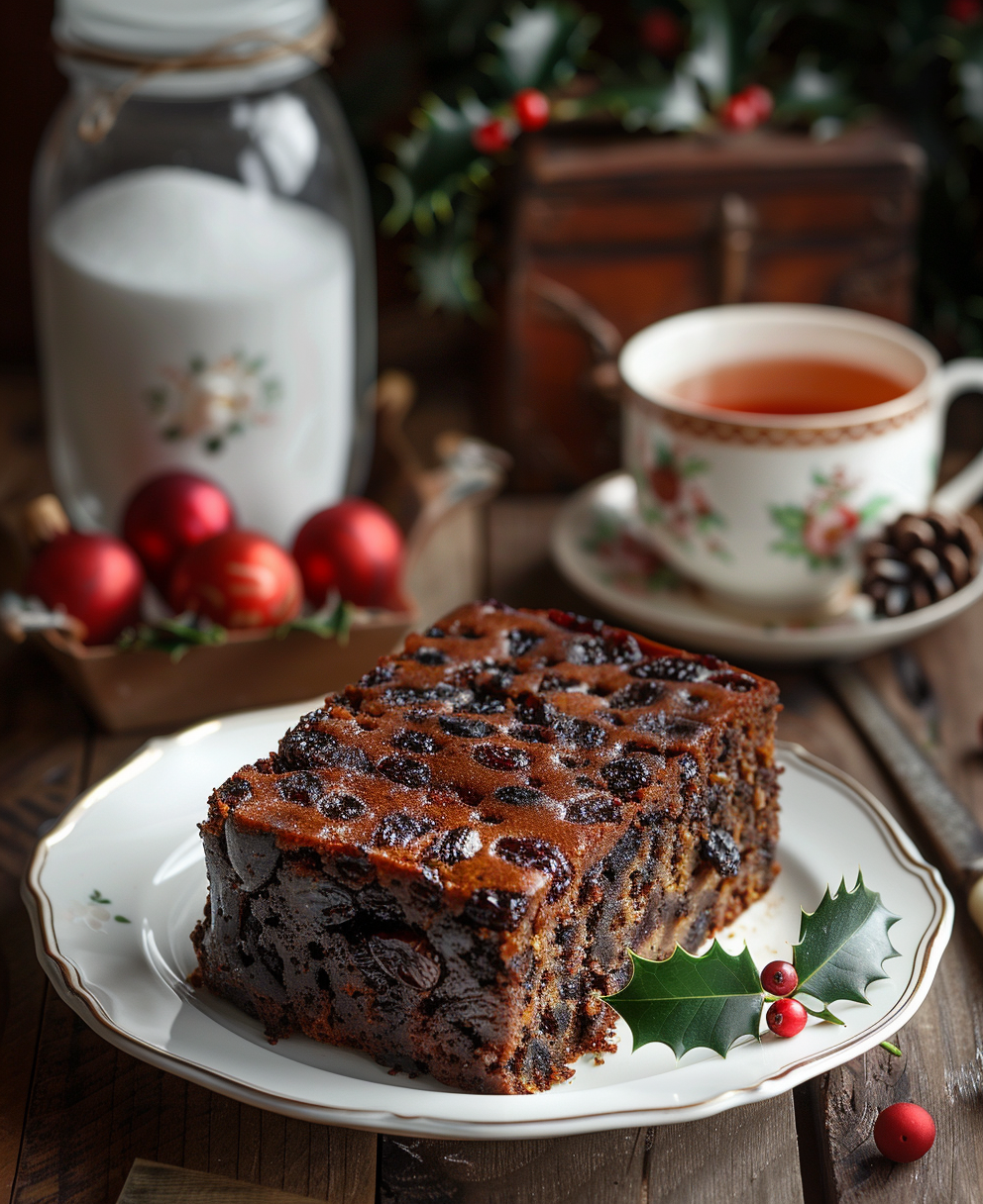 christmas iced fruit cake in hong kong