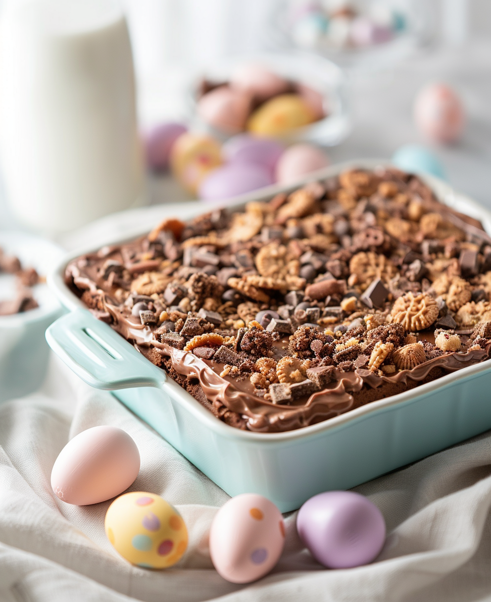 easter dirt cake casserole