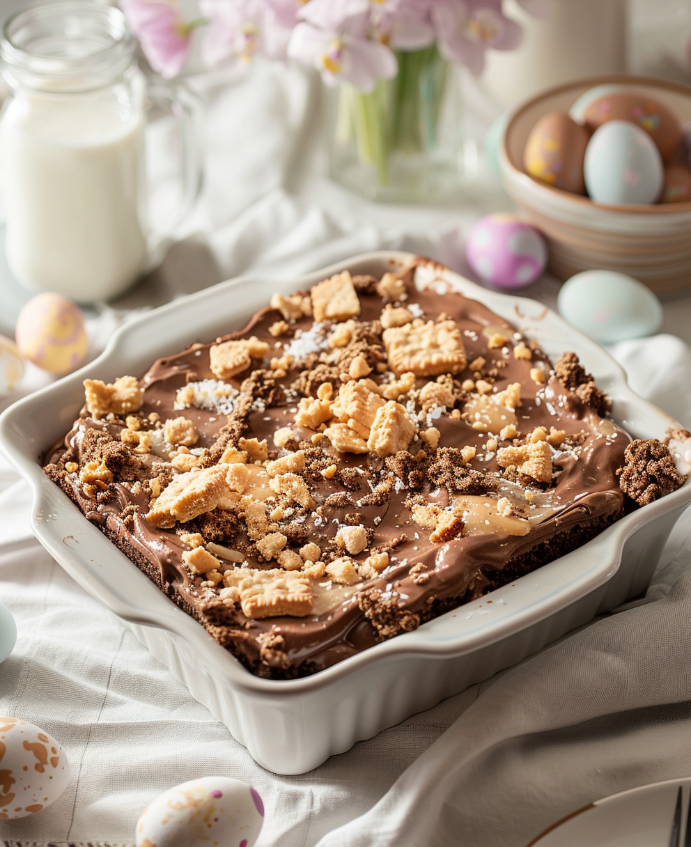 easter dirt cake casserole