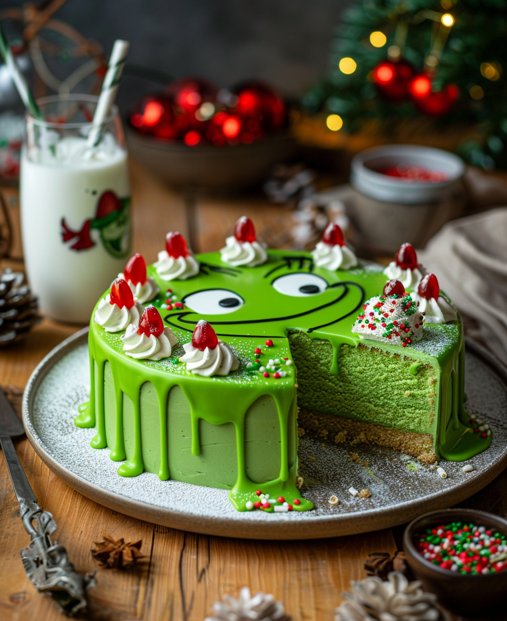 grinch cake