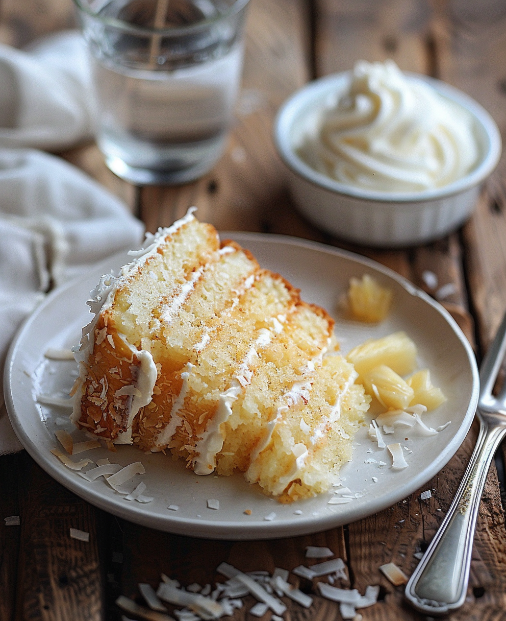 pineapple coconut dream cake