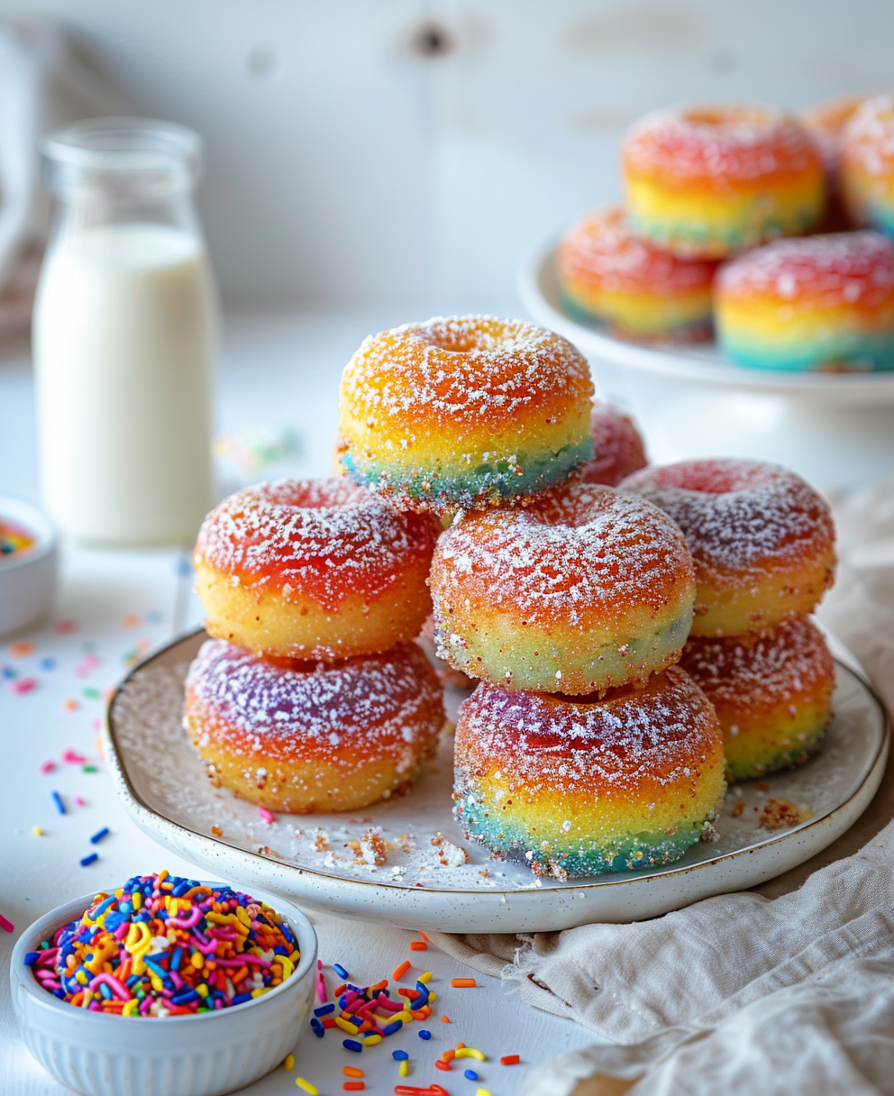 rainbow cakes